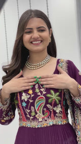 Fox Georgette Anarkali Gown