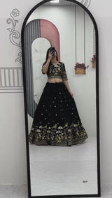 Vichitra Silk Wedding Wear Lehenga Choli
