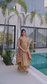 Premium Super Silk Sharara Set with Dupatta